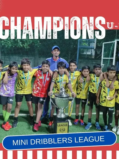 Champions of the inaugural Mini Dribblers League. Our U13 Junior Rams with their well-earned trophy.