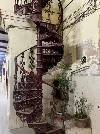 An old, ornate spiral staircase within the Lucknow High Court building. These architectural details are a glimpse into the history and legacy of our judicial institutions.