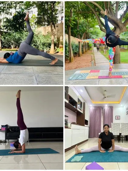 A collection of my students practicing in different settings, both indoors and outdoors. They are finding balance and strength in their daily lives.