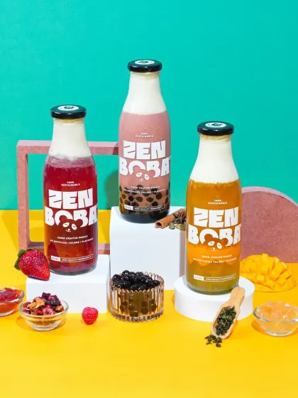 For this modern boba brand, we used bold, contrasting colors and clean compositions to make the product pop. The styling is minimal to keep the focus on the fresh, handcrafted ingredients, showing how we create visuals that are perfect for today's digital-first brands.