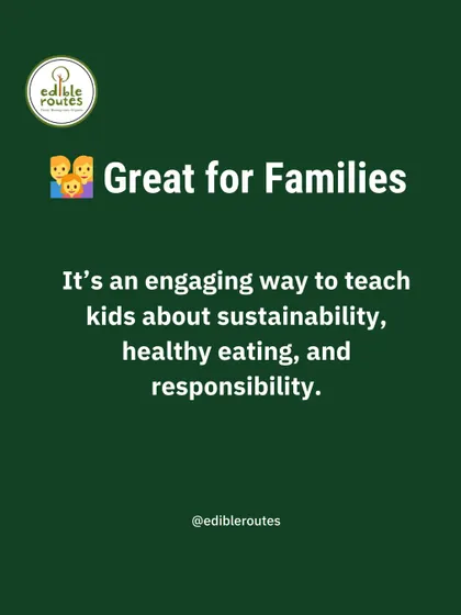 Growing your own food is a great activity for families. It's an engaging way to teach kids about sustainability, healthy eating, and where their food comes from.