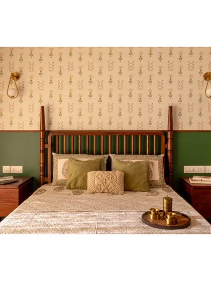 A collection of pieces from various other home projects. This includes the Avani sofa, Kaira four-poster bed, custom single beds for a kid's room, and the Madhu dining chairs, demonstrating our versatility across different styles and client requirements.