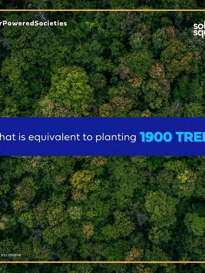 The positive environmental impact of the Sea Queen Excellency project is equivalent to planting 1900 trees.