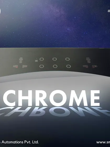 Lighting the way to a smarter, sleeker future. My Chrome series of smart touch switches are the VIPs of your home, turning the mundane into magnificent with just a tap.