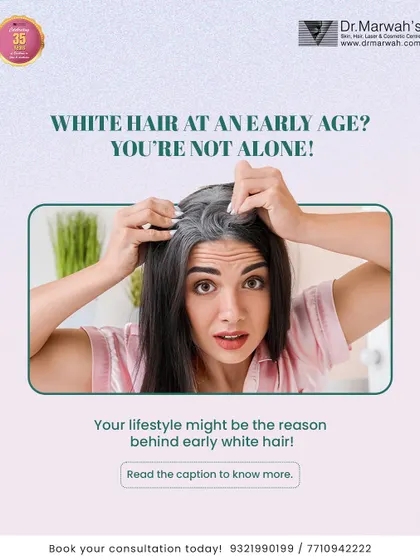 Premature greying is often linked to correctable factors like nutritional deficiencies and stress. Before resorting to dyes, a proper diagnosis can help identify the cause and explore treatments to manage it.