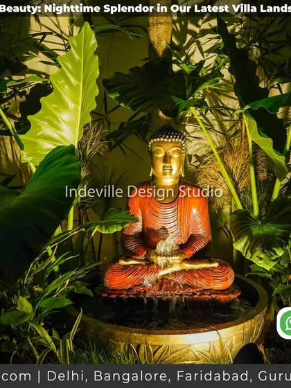 A duplicate image of the tranquil Buddha water feature.