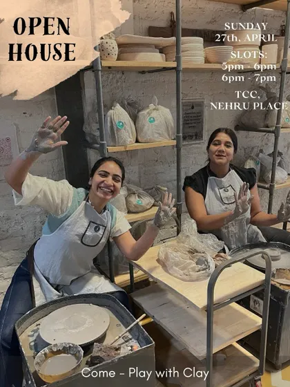 Come play with clay. We hosted a special Open House at our Nehru Place studio, where it all began. It was a chance for our community to soak up the vibes and try the wheel.