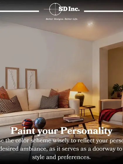A tip for decorating your apartment: paint your personality. The color scheme you choose is a doorway to your personal style and sets the ambiance for the entire space.