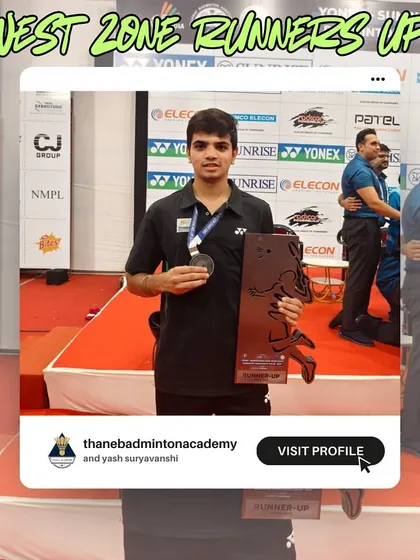 Yash Suryavanshi proudly displays his silver medal from the West Zone Championships, representing Team Maharashtra.