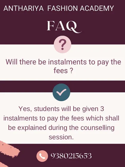 To make the course accessible, we offer a flexible fee structure. Students can pay the fees in three installments, with the details explained during the initial counseling session.