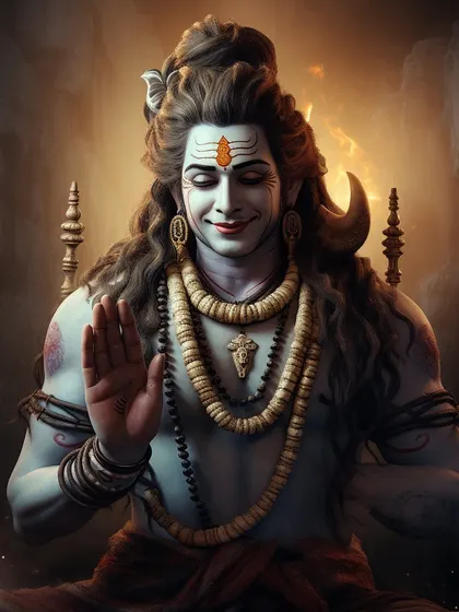 Lord Shiva is the destroyer and the restorer, the ascetic and the sensual. He governs the entire cycle of existence, reminding us of the dualities of life.