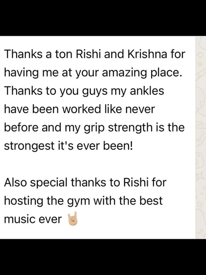 "My grip strength is the strongest it's ever been!" A student praises the specific physical improvements they gained from our training, along with a shoutout for the great music.