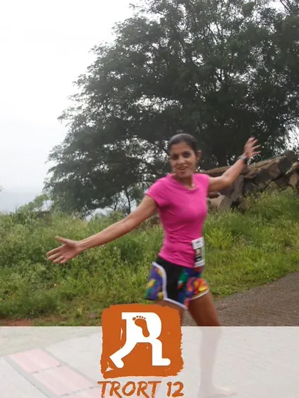 A candid shot from the race, feeling happy and strong. This is the feeling I help my clients chase.