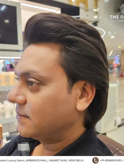 This haircut is all about creating shape and volume for a standout look.