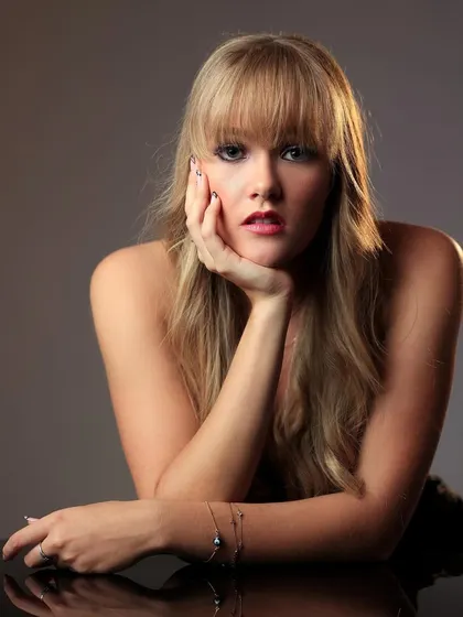 The same setup, but with a slightly different expression. Providing these subtle variations is important for a comprehensive headshot session.