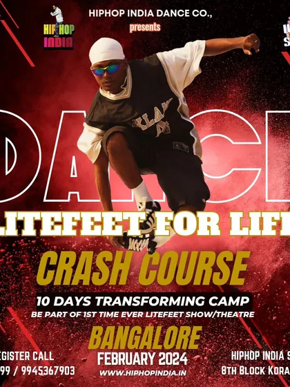 Announcing a 10-day transforming Litefeet crash course. This poster details our special camp designed to immerse dancers in this unique style.