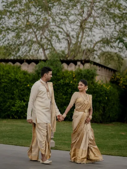 A royal affair at the Fairmont Jaipur. We specialize in destination wedding photography, capturing the grandeur of palace venues while telling an intimate love story.