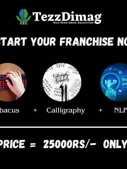 Our franchise package combining Abacus, Calligraphy, and NLP. This triple-combo provides a holistic approach to a child's mental and personal development.