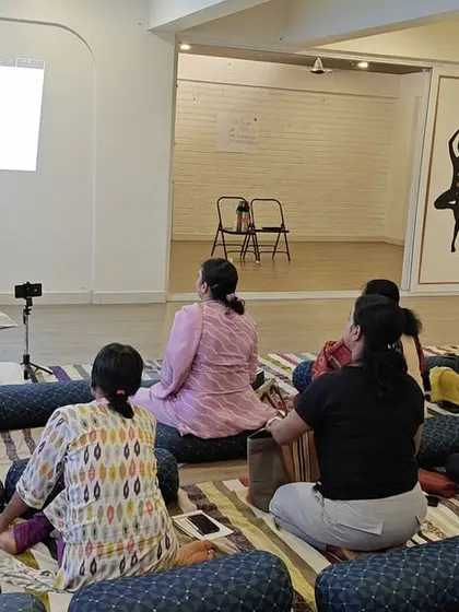 A glimpse into our Menopause Workshop, a safe and supportive space for women to share, learn, and heal through yoga, breathwork, and mindful conversation.