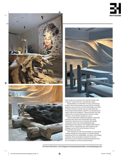 Our La Solitaire project was featured in Travel + Leisure magazine. The article highlights how we used raw textures, a neutral palette, and sculptural forms to create a retail environment that feels more like an art gallery than a traditional showroom.