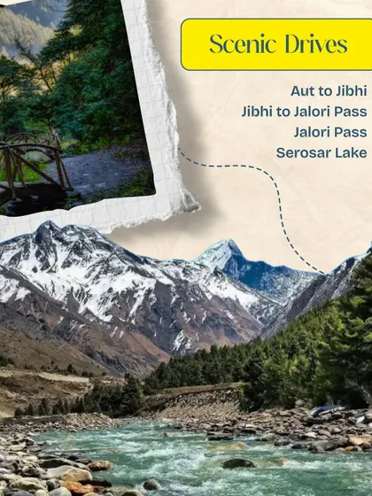 The scenic drives around Jibhi, like the route to Jalori Pass and Serosar Lake, are a key part of the experience. We plan your itinerary to include these beautiful journeys.