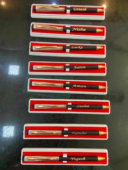 These personalized pens are a perfect gift for Teacher's Day. I can engrave each teacher's name on a pen, making it a useful and appreciated gift for bulk orders.
