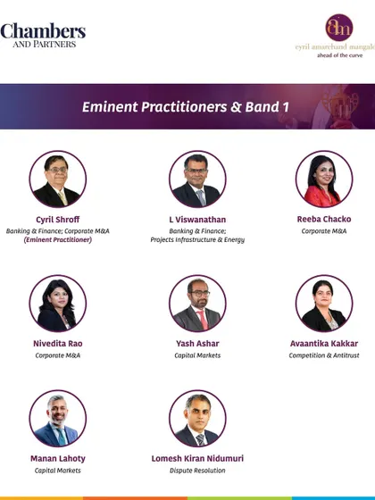 A showcase of our 'Eminent Practitioners & Band 1' lawyers from the Chambers and Partners Global 2025 Rankings, featuring leaders in Dispute Resolution, Lokesh Kiran Nidumuri.
