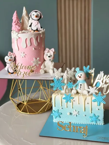 Winter is here, and so are our dreamy winter-themed cakes. From snowy landscapes with penguins and snowmen to cozy winter wonderland designs, we love celebrating the season.
