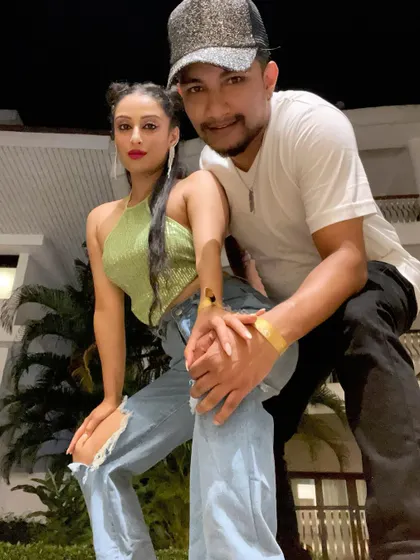 Our bling game was on for this night out in Goa. We believe in looking good and feeling good.