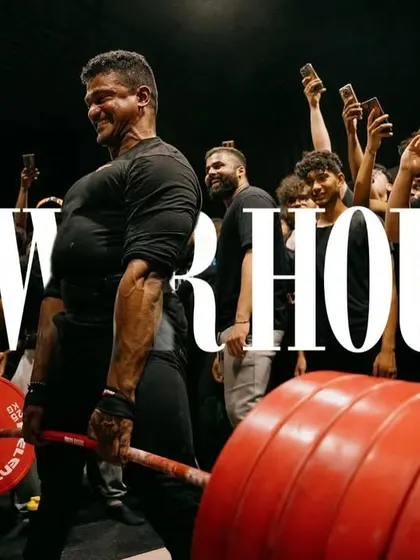 Hitting 320kg for reps with insane hype from the crowd. With Hanuman Ji's blessings, I am on a journey to become the strongest version of myself.