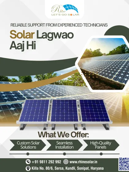 Apna power, apne haath. We offer custom solar solutions, seamless installation, and high-quality panels for homes, offices, and factories.
