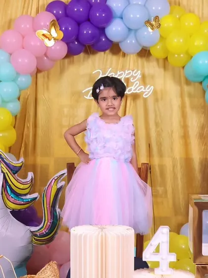 A sweet 'Teddy Bear' themed first birthday party, with soft colors, cute teddy bear props, and a cozy setting, perfect for a warm and loving celebration.
