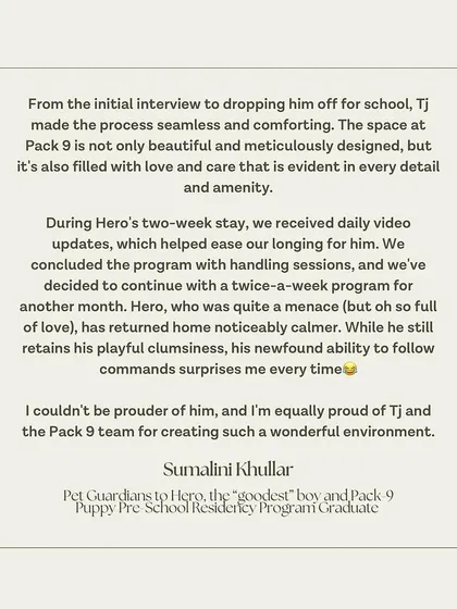 A glowing review from Hero's family, who are continuing with our program after seeing his amazing progress.