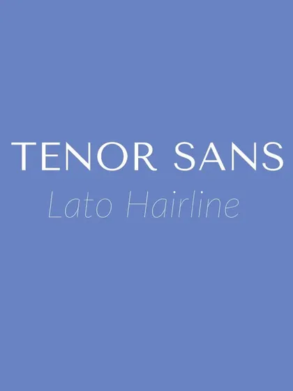 This font pairing combines the clean and readable Tenor Sans with the delicate Lato Hairline. It's a modern and minimalist combination that works well for tech, design, or lifestyle brands with a clean aesthetic.