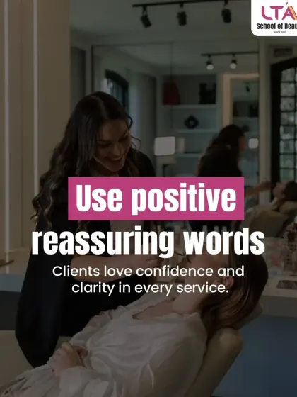 Using positive and reassuring words is key to building client confidence. At LTA, we emphasize that clear and confident communication can turn a simple service into an unforgettable experience.