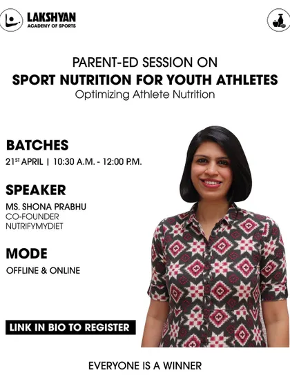 This is an example of a Parent-Ed session I conducted for Lakshyan Academy of Sports. Educating parents is a vital part of a young athlete's journey, empowering them to support their child's athletic endeavors at home.