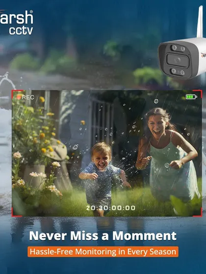 Never miss a moment, even in the rain. Our weatherproof cameras provide hassle-free monitoring in every season, so you can enjoy the simple joys of life with peace of mind.