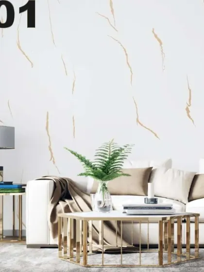 Ek minimalist design, jisme white base par halki golden lines hain. Yeh unke liye hai jo simplicity mein beauty dekhte hain.