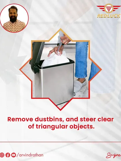 Remove dustbins from the North-East zone and steer clear of placing any triangular objects here.