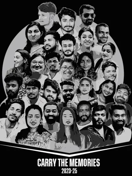This digital illustration is an example of a large group portrait, created to celebrate the bond between a class of students. I carefully drew each individual from their photo and composed them into a single, harmonious artwork to serve as a lasting memento.