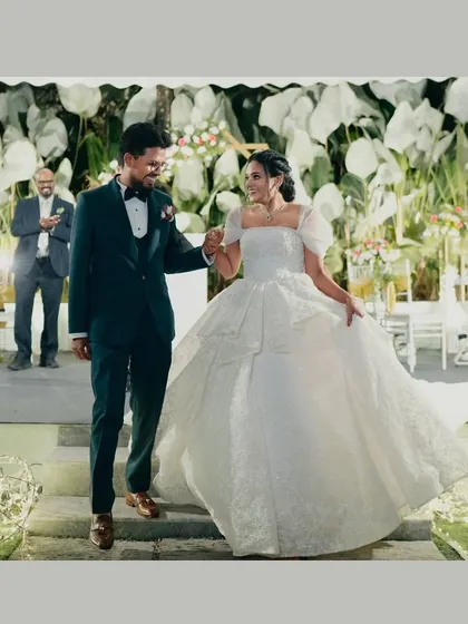 Images from beautiful Christian weddings at my venue. The stone aisle serves as a natural walkway, and the open lawn allows for classic seating arrangements, creating a picturesque chapel-in-nature feel.