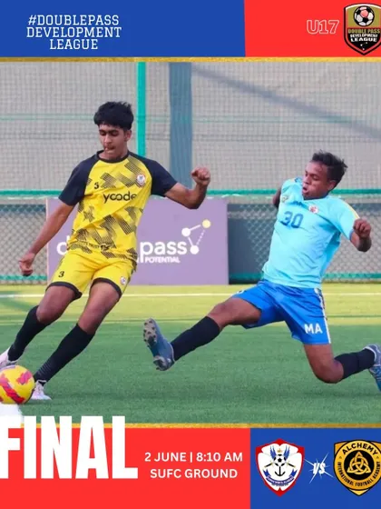 The final match announcement for our U17 team in the Double Pass Development League.