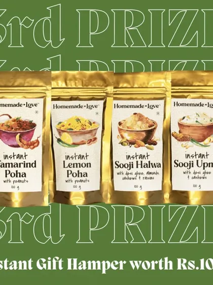 Let's share some pyaar on Diwali ka Tyohaar. We love hosting giveaways to thank our wonderful community for all the love you've shown us. Here's a peek at our Diwali gift hamper.