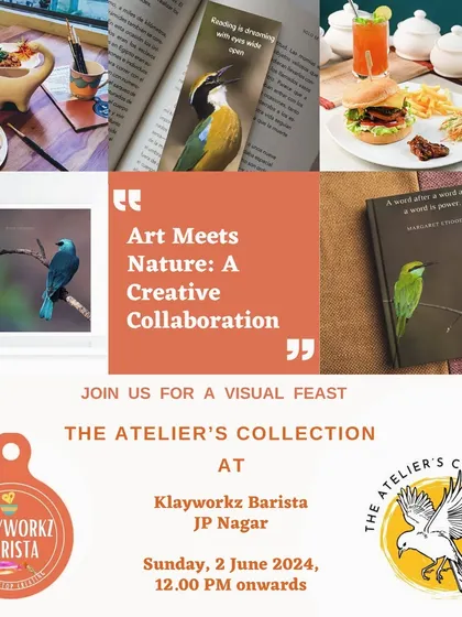 Flyer for a creative collaboration, featuring a pop up stall for wildlife photography stationery.