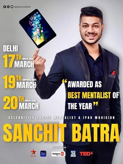 Announcing a series of private and corporate events in Delhi. I love performing in my home city.