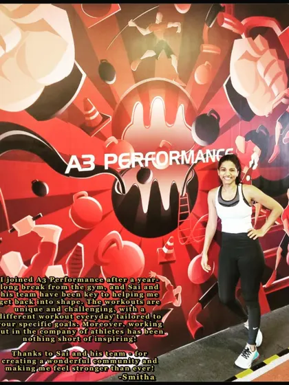 Smita's testimonial highlights how my unique and challenging workouts helped her get back in shape after a long break. She feels stronger than ever, inspired by the community of athletes around her.