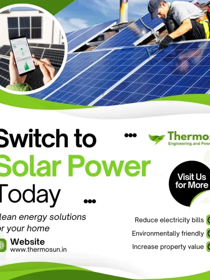 Switch to solar power today. I provide clean energy solutions that reduce electricity bills, are environmentally friendly, and increase your property value.