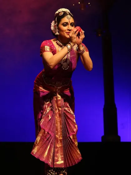 A joyful moment from the KalaNadam Festival in Bangalore, my first Margam there in nearly three years.