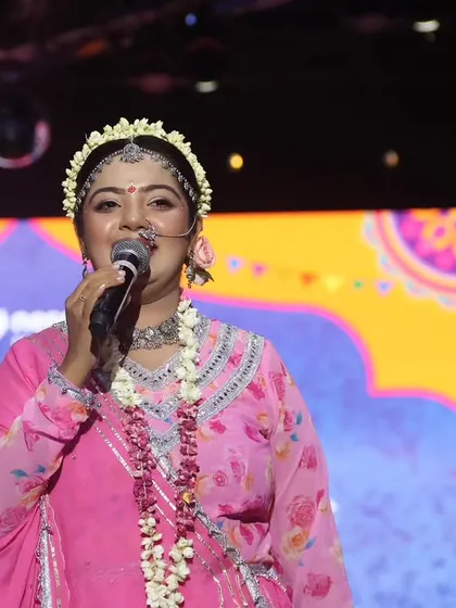A smile of gratitude towards the audience. Their energy fuels my performance, and connecting with them is the most rewarding part of hosting large-scale cultural festivals.