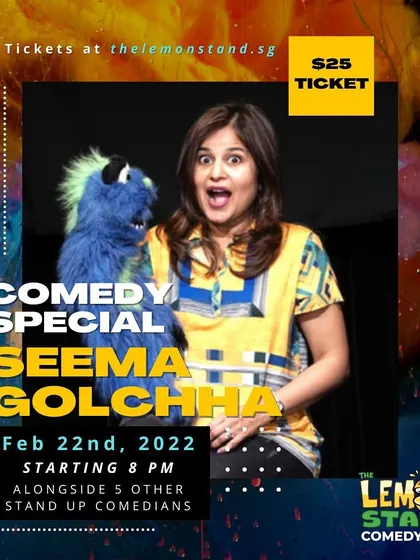 The promotional poster for my comedy special in Singapore. Headlining my first show there was a huge milestone in my career.